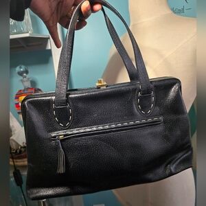 Elegant Vintage Saks Fifth Avenue Italian Made Leather Purse